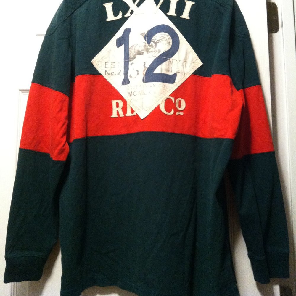 POLO RALPH LAUREN MENS PRE-OWNED COUNTY JOCKEY CLUB POLO SHIRT SIZE: L